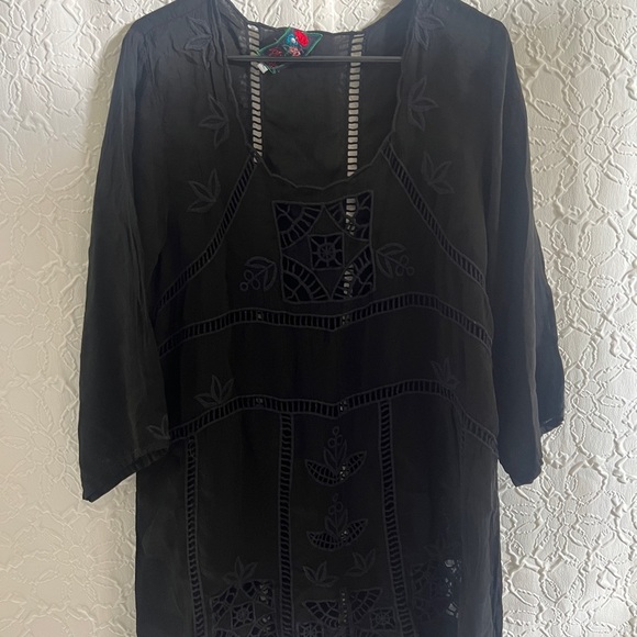 Johnny was semi-sheer Black Tunic - Picture 5 of 8